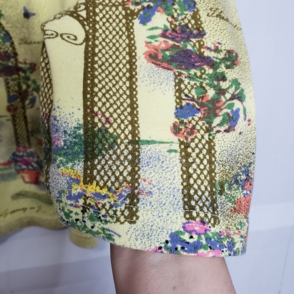 *SOLD*  CG CG Embellished Garden 3/4 Sleeve Top 2X - Picture 6 of 8